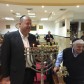הרב יוחנן מיכאלי בהדלקת נרות חנוכה בבית הכנסת 'תפארת אהרן' בלוד תשע"ו